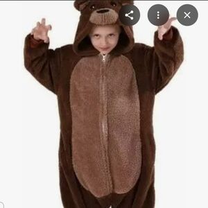 Brown Fleece Animal Onesie
